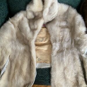 Elegant Rare Blue Grey Mink Fur Wrap